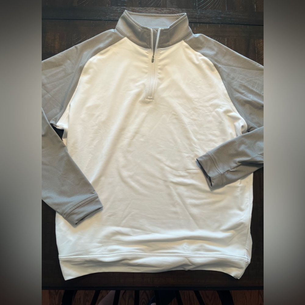 Peter Millar crown sport golf 1/4 zip sweater size large